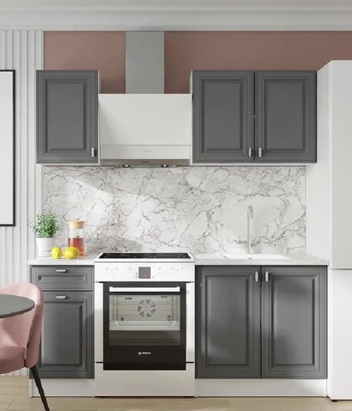 Изображение товара Шкаф навесной для кухни Горизонт Мебель Настя 500 (графит софт)