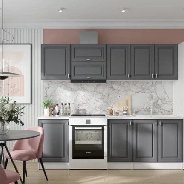 Изображение товара Шкаф навесной для кухни Горизонт Мебель Настя 800 (графит софт)