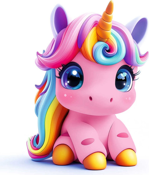 Изображение товара Набор алмазной вышивки Феникс+ Розовый единорог / 70831