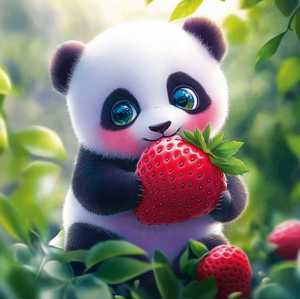 Изображение товара Набор алмазной вышивки Феникс+ Маленькая панда / 70832