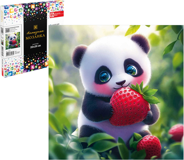 Изображение товара Набор алмазной вышивки Феникс+ Маленькая панда / 70832