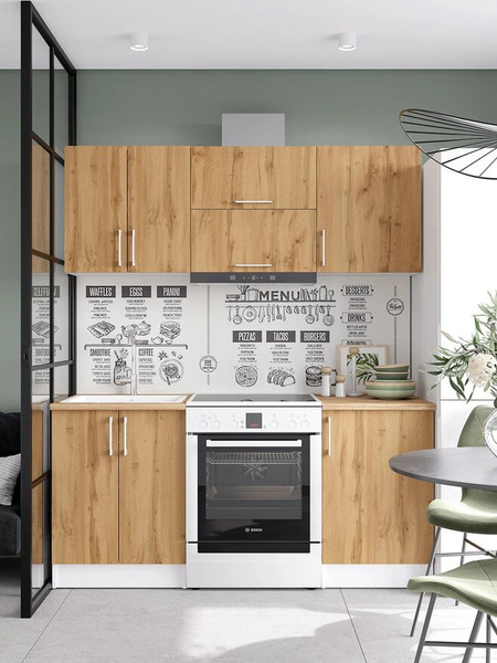 Изображение товара Шкаф под вытяжку Горизонт Мебель Настя 600 газовка (дуб вотан)