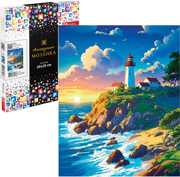 Изображение товара Набор алмазной вышивки Феникс+ Маяк / 70836