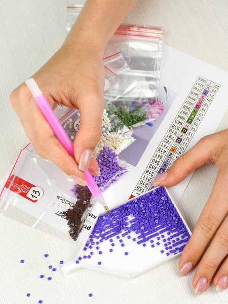 Изображение товара Набор алмазной вышивки Феникс+ Кот с венком / 70840