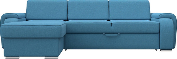 Изображение товара Диван угловой Лига Диванов Лига-025 левый / 123476L (рогожка амур голубой)