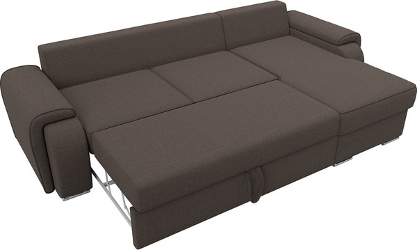 Изображение товара Диван угловой Лига Диванов Лига-025 правый / 122888 (рогожка амур коричневый)