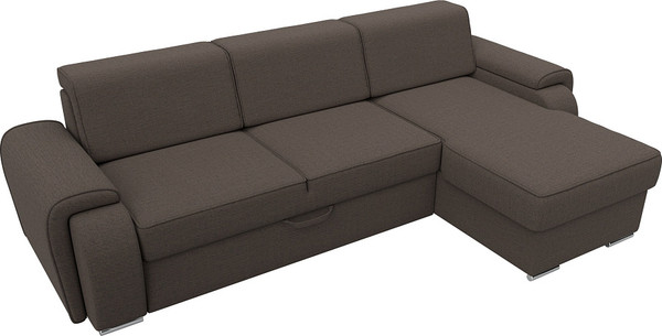 Изображение товара Диван угловой Лига Диванов Лига-025 правый / 122888 (рогожка амур коричневый)