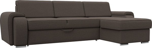 Изображение товара Диван угловой Лига Диванов Лига-025 правый / 122888 (рогожка амур коричневый)