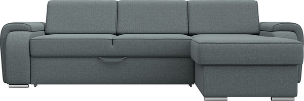 Изображение товара Диван угловой Лига Диванов Лига-025 правый / 122889 (рогожка амур серый)