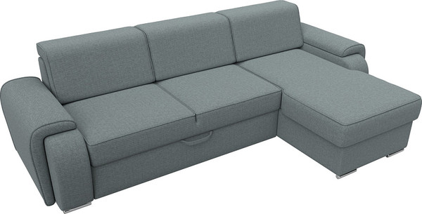 Изображение товара Диван угловой Лига Диванов Лига-025 правый / 122889 (рогожка амур серый)