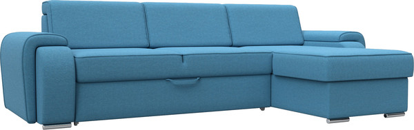 Изображение товара Диван угловой Лига Диванов Лига-025 правый / 123476 (рогожка амур голубой)