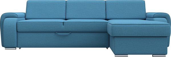 Изображение товара Диван угловой Лига Диванов Лига-025 правый / 123476 (рогожка амур голубой)