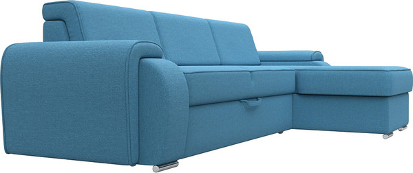 Изображение товара Диван угловой Лига Диванов Лига-025 правый / 123476 (рогожка амур голубой)