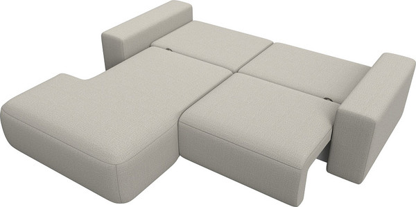 Изображение товара Диван угловой Лига Диванов Лига-036 НПБ Классик левый / 125464L (рогожка амур бежевый)