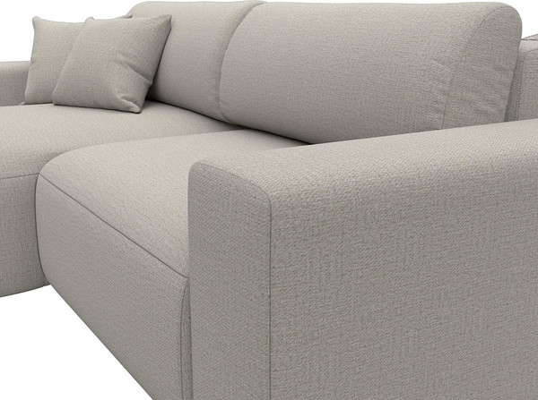 Изображение товара Диван угловой Лига Диванов Лига-036 НПБ Классик левый / 125464L (рогожка амур бежевый)