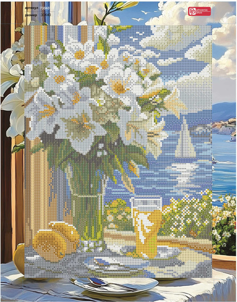 Изображение товара Набор алмазной вышивки Феникс+ Букет лилий / 70848
