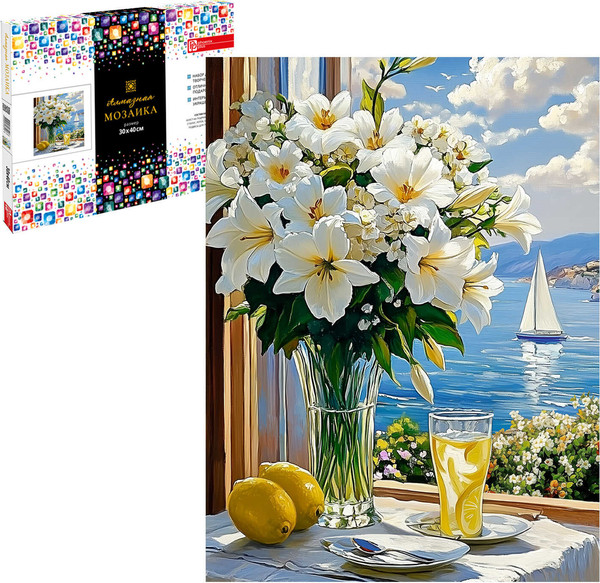 Изображение товара Набор алмазной вышивки Феникс+ Букет лилий / 70848