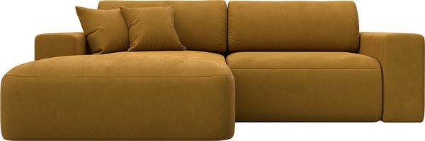 Изображение товара Диван угловой Лига Диванов Лига-036 НПБ Классик левый / 127724L (велюр Brut 10 желтый)
