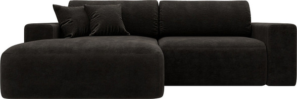 Изображение товара Диван угловой Лига Диванов Лига-036 НПБ Классик левый / 127728L (велюр Brut 17 коричневый)