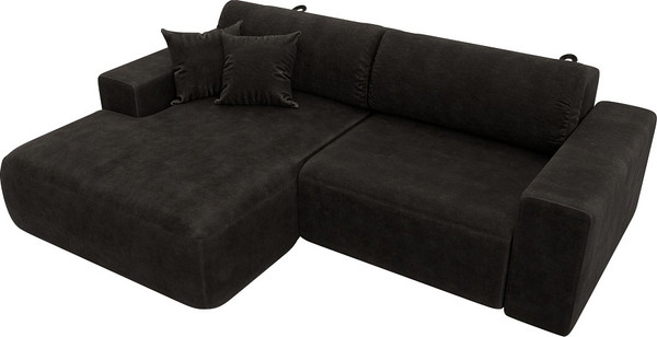 Изображение товара Диван угловой Лига Диванов Лига-036 НПБ Классик левый / 127728L (велюр Brut 17 коричневый)