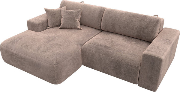 Изображение товара Диван угловой Лига Диванов Лига-036 НПБ Классик левый / 127735L (велюр Tower 05 бежевый)