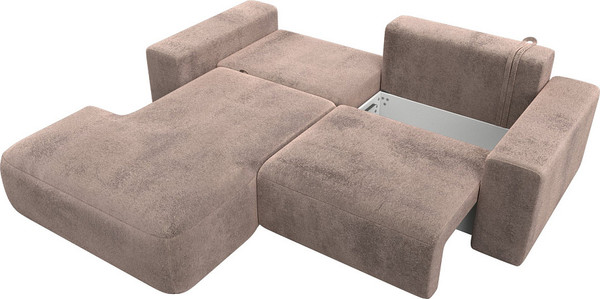 Изображение товара Диван угловой Лига Диванов Лига-036 НПБ Классик левый / 127735L (велюр Tower 05 бежевый)