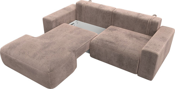 Изображение товара Диван угловой Лига Диванов Лига-036 НПБ Классик левый / 127735L (велюр Tower 05 бежевый)