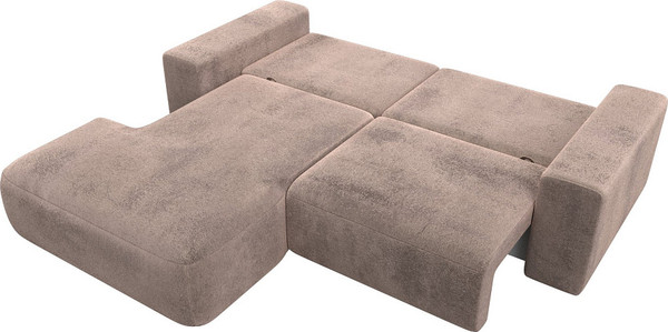 Изображение товара Диван угловой Лига Диванов Лига-036 НПБ Классик левый / 127735L (велюр Tower 05 бежевый)