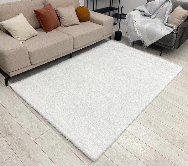 Изображение товара Ковер Radjab Carpet Паффи Шагги Прямоугольник 3 P001A (2x3, White)