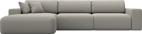 Изображение товара Диван угловой Лига Диванов Лига-036 НПБ Классик Лонг левый / 125462L (рогожка амур бежевый)