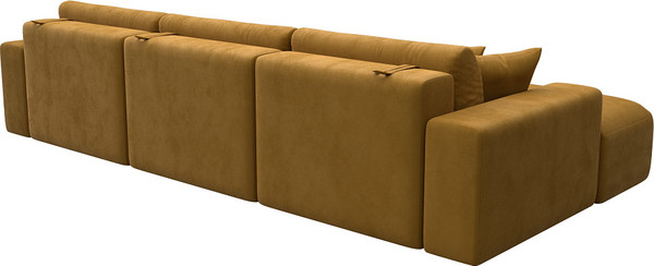 Изображение товара Диван угловой Лига Диванов Лига-036 НПБ Классик Лонг левый / 127784L (велюр Brut 10 желтый)