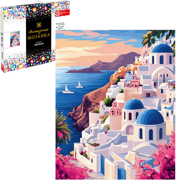 Изображение товара Набор алмазной вышивки Феникс+ Санторини / 70859