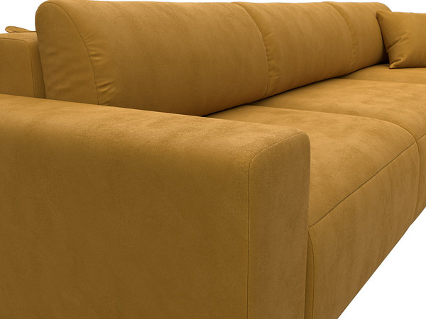 Изображение товара Диван угловой Лига Диванов Лига-036 НПБ Классик Лонг правый / 127784 (велюр Brut 10 желтый)