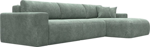 Изображение товара Диван угловой Лига Диванов Лига-036 НПБ Классик Лонг правый / 127786 (велюр Brut 08 зеленый)
