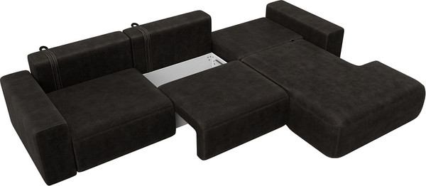 Изображение товара Диван угловой Лига Диванов Лига-036 НПБ Классик Лонг правый / 127788 (велюр Brut 17 коричневый)