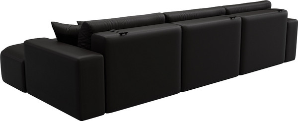 Изображение товара Диван угловой Лига Диванов Лига-036 НПБ Классик Лонг правый / 127790 (экокожа Grifon 12 коричневый)