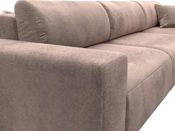 Изображение товара Диван угловой Лига Диванов Лига-036 НПБ Классик Лонг правый / 127795 (велюр Tower 05 бежевый)