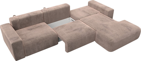 Изображение товара Диван угловой Лига Диванов Лига-036 НПБ Классик Лонг правый / 127795 (велюр Tower 05 бежевый)