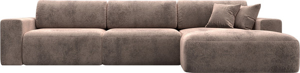 Изображение товара Диван угловой Лига Диванов Лига-036 НПБ Классик Лонг правый / 127795 (велюр Tower 05 бежевый)