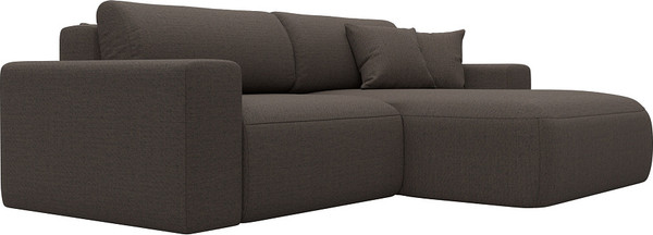 Изображение товара Диван угловой Лига Диванов Лига-036 НПБ Классик правый / 124682 (рогожка амур коричневый)