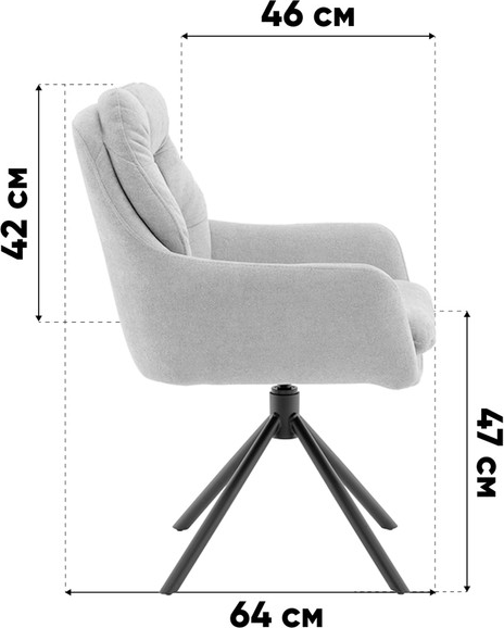 Изображение товара Стул Stool Group Ральфио / SSP 149-86033 (букле серый)