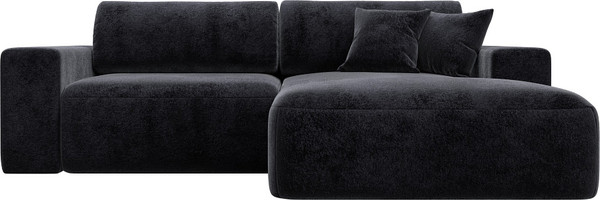 Изображение товара Диван угловой Лига Диванов Лига-036 НПБ Классик правый / 127743 (велюр Tower 11 темно-серый)