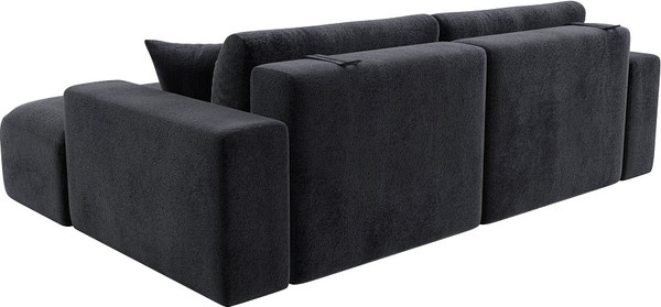 Изображение товара Диван угловой Лига Диванов Лига-036 НПБ Классик правый / 127743 (велюр Tower 11 темно-серый)