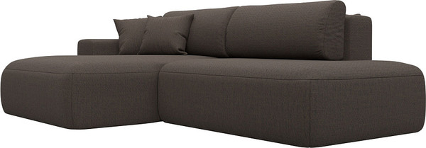 Изображение товара Диван угловой Лига Диванов Лига-036 НПБ Модерн левый / 124698L (рогожка амур коричневый)