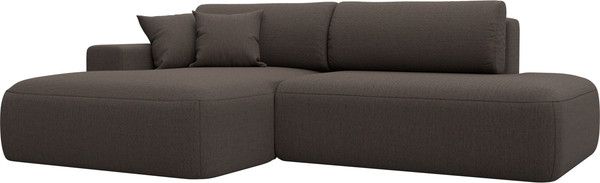 Изображение товара Диван угловой Лига Диванов Лига-036 НПБ Модерн левый / 124698L (рогожка амур коричневый)