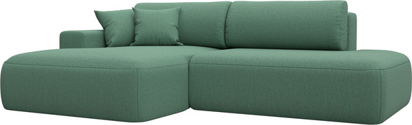 Изображение товара Диван угловой Лига Диванов Лига-036 НПБ Модерн левый / 124699L (рогожка амур зеленый)