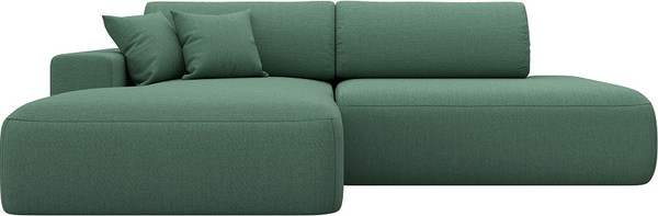 Изображение товара Диван угловой Лига Диванов Лига-036 НПБ Модерн левый / 124699L (рогожка амур зеленый)