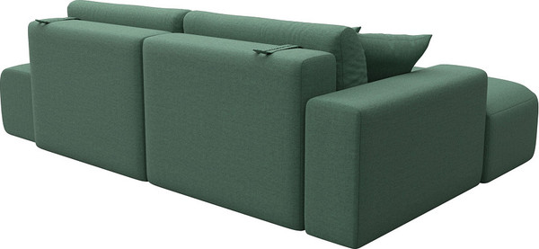 Изображение товара Диван угловой Лига Диванов Лига-036 НПБ Модерн левый / 124699L (рогожка амур зеленый)