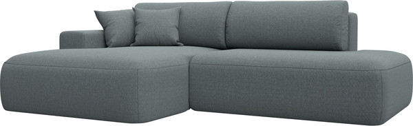 Изображение товара Диван угловой Лига Диванов Лига-036 НПБ Модерн левый / 124700L (рогожка амур серый)