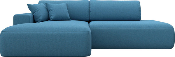 Изображение товара Диван угловой Лига Диванов Лига-036 НПБ Модерн левый / 125473L (рогожка амур голубой)